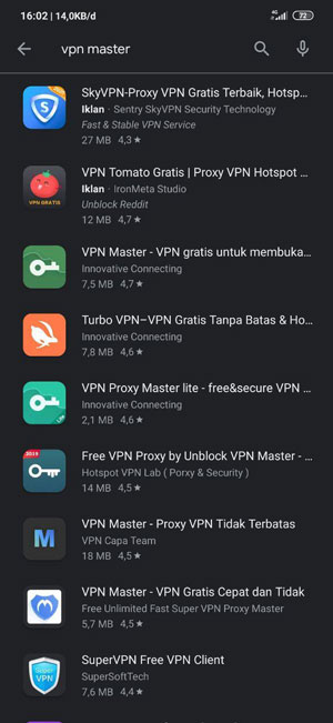 Aplikasi VPN Master