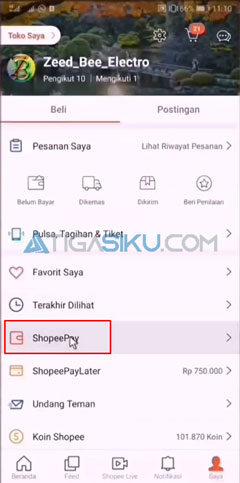 Pilih ShopeePay
